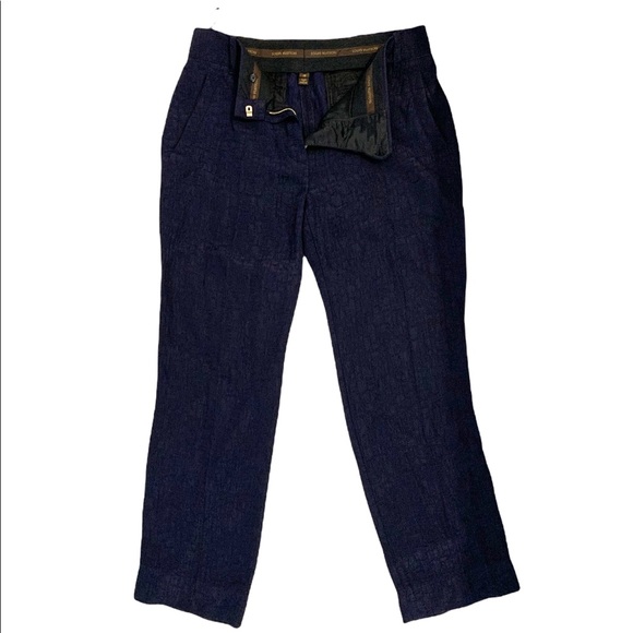 Louis Vuitton Pants - Authentic Louis Vuitton navy textured pants